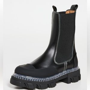Ganni Cleated Mid Chelsea Boot